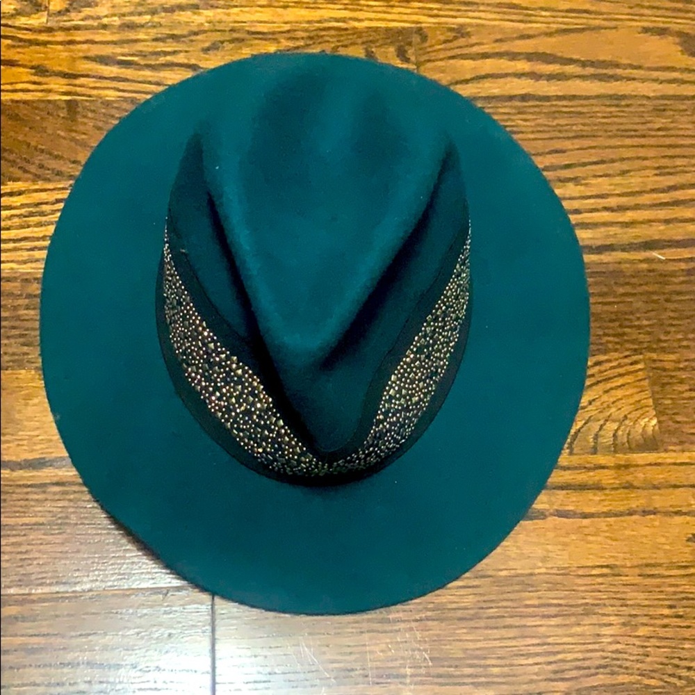 Green Felt Fedora